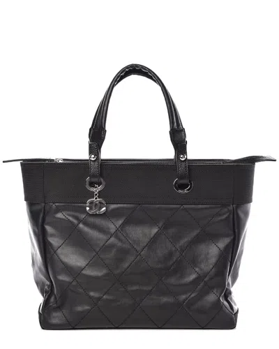 Pre-owned Chanel Paris Biarritz Gm Canvas Tote