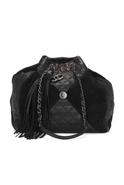 Pre-owned Chanel Paris-dallas Tote Bag In Black