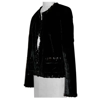 Pre-owned Chanel Paris Edinburg Beaded Jacket In Black