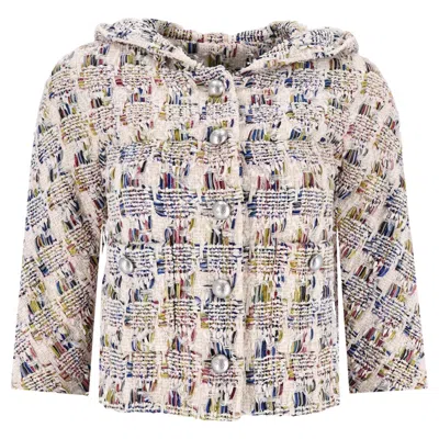 Pre-owned Chanel Paris Greece Lesage Tweed Jacket With Hood In Gray
