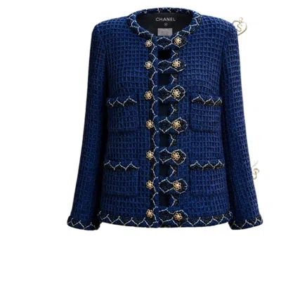 Pre-owned Chanel Paris / Salzburg Imperial Huntress Iconic Tweed Jacket 34 Fr In Black