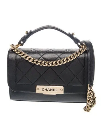Pre-owned Chanel Paris-cuba Label Click Flap Bag In Black
