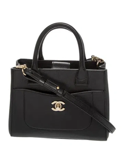 Pre-owned Chanel Paris-cuba Mini Neo Executive Tote W/ Strap In Black