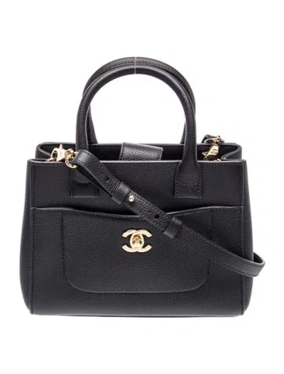 Pre-owned Chanel Paris-cuba Mini Neo Executive Tote W/ Strap In Black