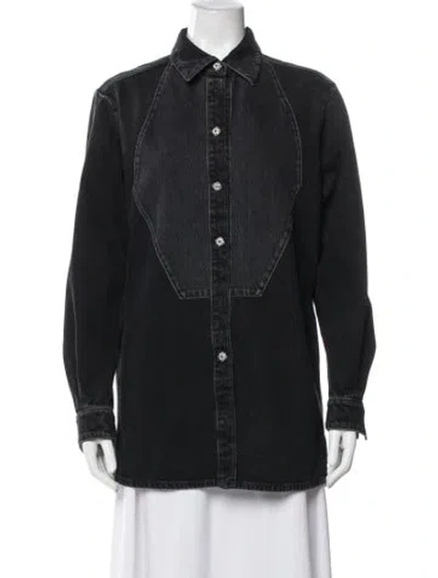 Pre-owned Chanel Paris-manchester Denim Jacket In Black