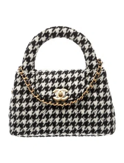 Pre-owned Chanel Paris-manchester Mini Kelly Shopper W/ Tags In Black