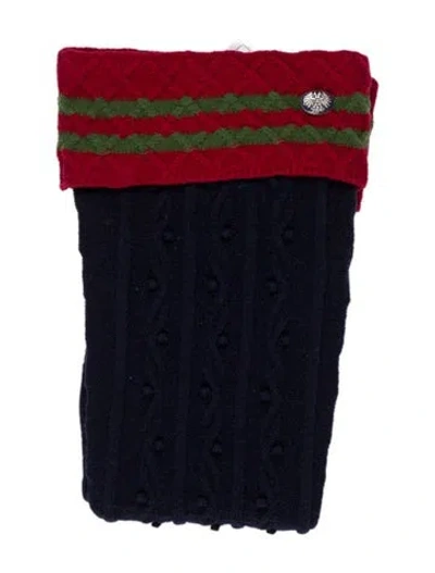 Pre-owned Chanel Paris-salzburg Wool Socks In Blue