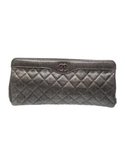 Pre-owned Chanel Paris-seoul A Clutch In Story In Gray