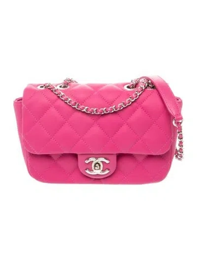 Pre-owned Chanel Paris-seoul Coco Rain Flap Bag In Pink