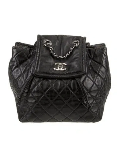 Pre-owned Chanel Paris-shanghai Beijing 2 In 1 Backpack In Black