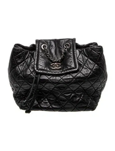 Pre-owned Chanel Paris-shanghai Beijing 2 In 1 Backpack In Black