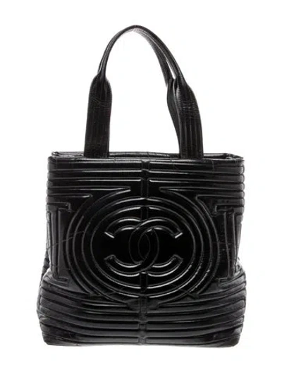 Pre-owned Chanel Paris-shanghai Coco Ming Large Shopping Tote In Black