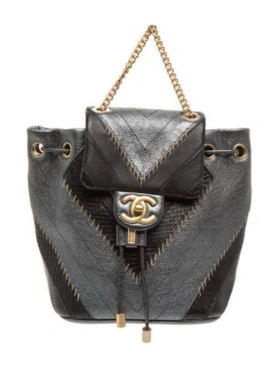 Pre-owned Chanel Patchwork Chevron Backpack