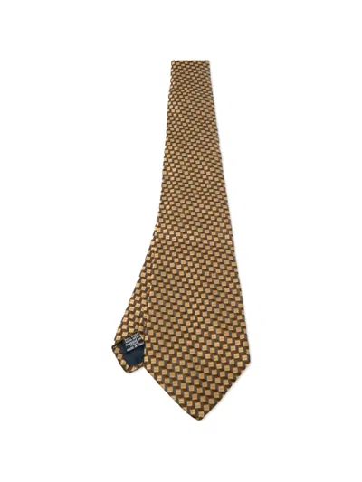 Pre-owned Chanel Patterned Tie In Neutral