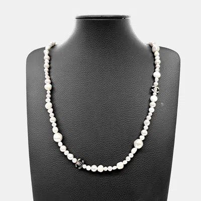 Pre-owned Chanel Pearl Belt And Necklace In Multi
