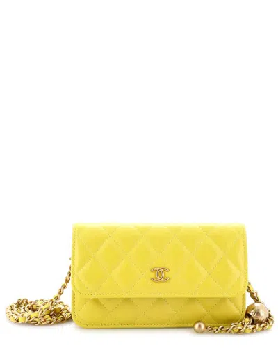 Pre-owned Chanel Pearl Crush Flap Phone Holder (authentic Pre-loved)