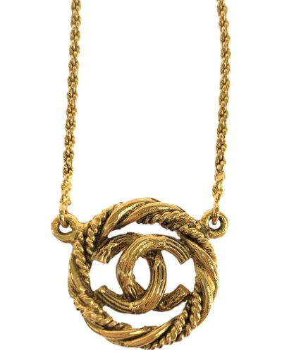 Chanel Pendant Necklace (authentic Pre-loved) In Gold