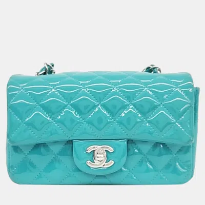 Pre-owned Chanel Pendent Classic Mini A69900 Crossbody Bag In Blue