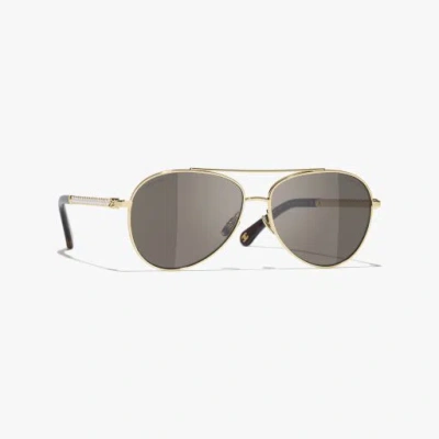 Chanel Pilot Sunglasses In Blue