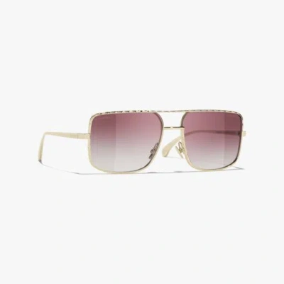 Chanel Pilot Sunglasses In Pink