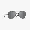 Chanel Pilot Sunglasses In Black 