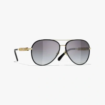 Chanel Pilot Sunglasses In Neutral
