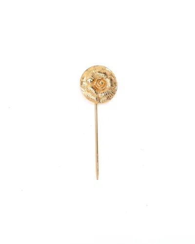 Pre-owned Chanel Pin Brooch In Gold