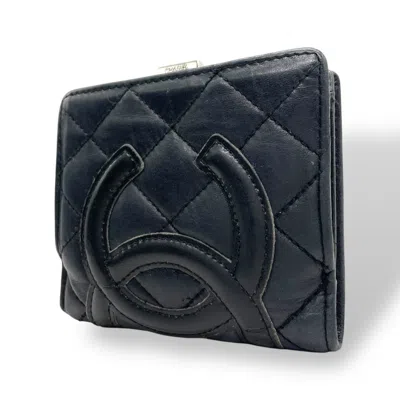 Pre-owned Chanel Pink Cambon Ligne Wallet (bi-fold) () In Multi