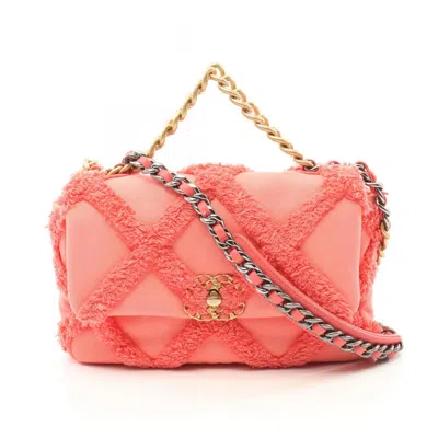 Pre-owned Chanel Pink Canvas Shoulder Bag ()
