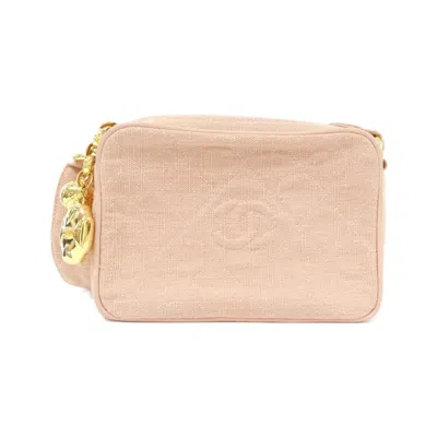 Pre-owned Chanel Pink Canvas Shoulder Bag ()