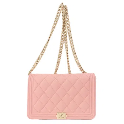 Pre-owned Chanel Pink Caviar Leather Coin Purse/coin Case ()