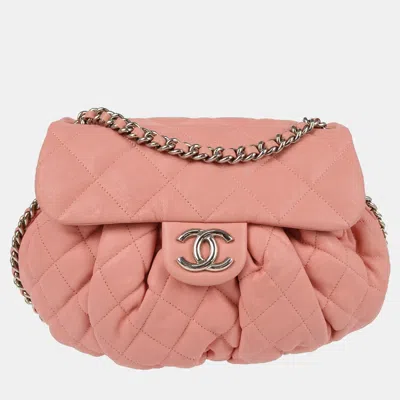 Pre-owned Chanel Pink Chain Around Shoulder Bag