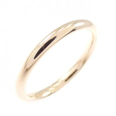 Pre-owned Chanel Pink Gold (18k) Band Ring ()