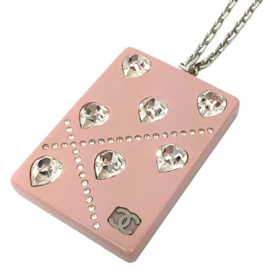 Pre-owned Chanel Pink Gold Metal Plastic Necklace () In Multi