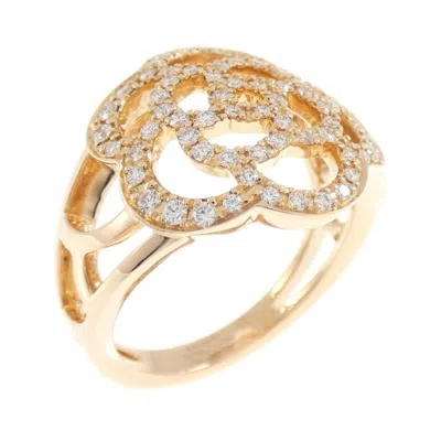 Pre-owned Chanel Pink Gold Pink Gold (18k) Band Ring ()