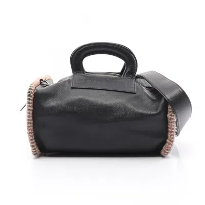 Pre-owned Chanel Pink Leather Fabric Handbag () In Multi