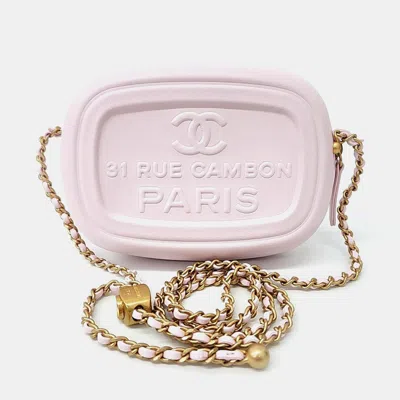 Pre-owned Chanel Pink Leather Mini Camera Case Bag