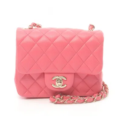 Pre-owned Chanel Pink Leather Shoulder Bag ()