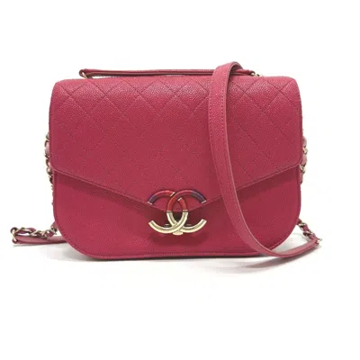 Pre-owned Chanel Pink Leather Shoulder Bag ()