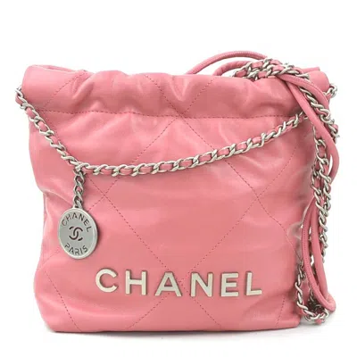 Pre-owned Chanel Pink Leather Shoulder Bag ()