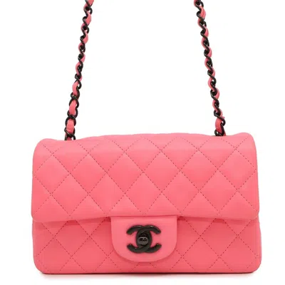 Pre-owned Chanel Pink Leather Shoulder Bag ()