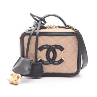 Pre-owned Chanel Pink Leather Shoulder Bag () In Multi