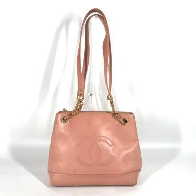 Pre-owned Chanel Pink Leather Shoulder Bag Tote Bag ()