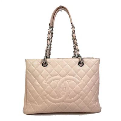 Pre-owned Chanel Pink Leather Tote Bag ()
