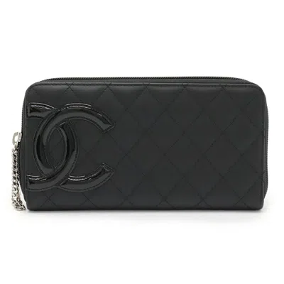 Pre-owned Chanel Pink Long Wallet (bi-fold) () In Multi