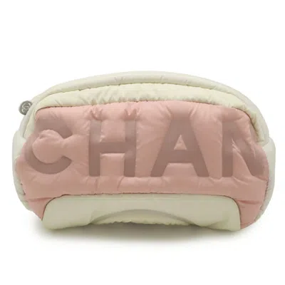 Pre-owned Chanel Pink Nylon Fanny Pack Pouch Sling Bag () In Multi
