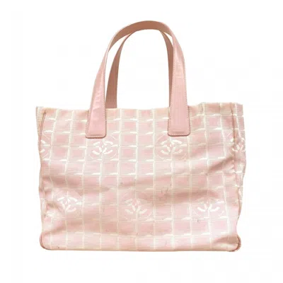 Pre-owned Chanel Pink Nylon Tote Bag ()