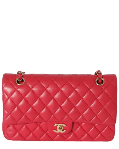 Chanel Pink Quilted Leather Medium Classic Double Flap Bag (authentic Pre-  Loved)