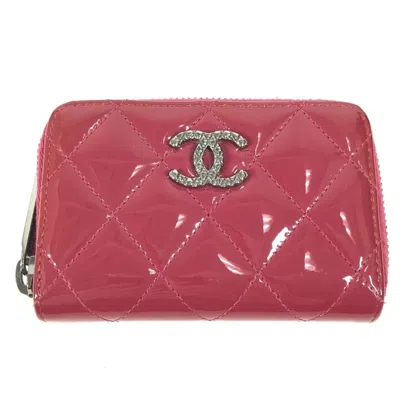 Pre-owned Chanel Pink Quilting Coin Purse/coin Case ()
