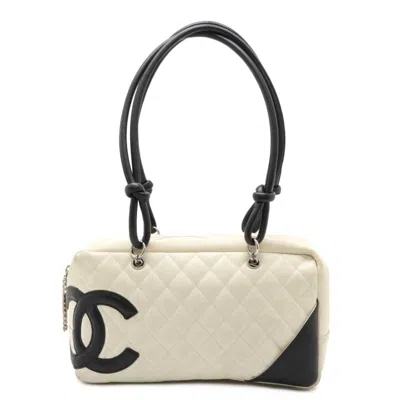 Pre-owned Chanel Pink Shoulder Bag () In White